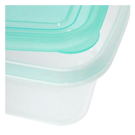 กล่องอาหารเหลี่ยม 1 ลิตร KECH NOLA หลากสี (แพ็ก 3 ชิ้น)_3