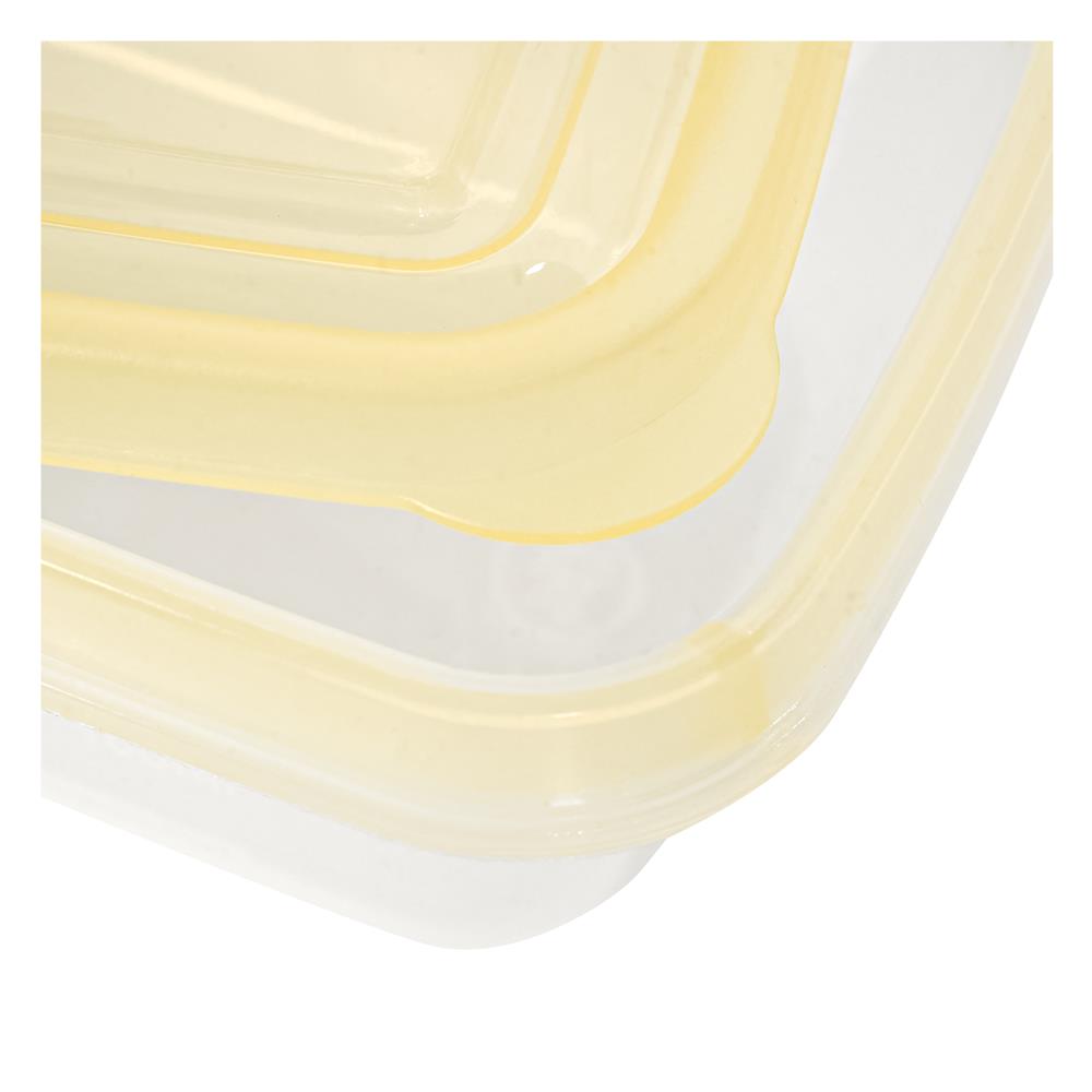 กล่องอาหารเหลี่ยม 0.2 ลิตร KECH NOLA หลากสี (แพ็ก 4 ชิ้น)