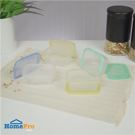 กล่องอาหารเหลี่ยม 0.2 ลิตร KECH NOLA หลากสี (แพ็ก 4 ชิ้น)_4