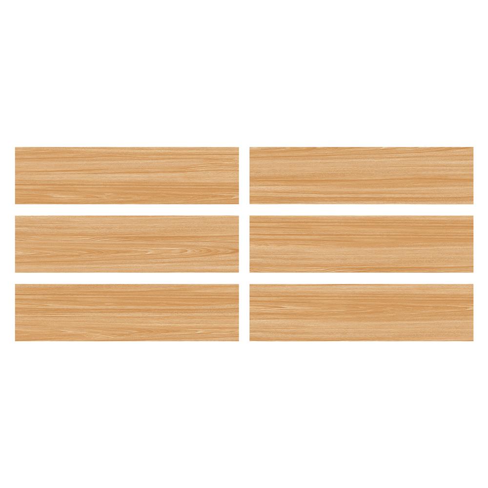 กระเบื้องพื้นพอร์ซเลน 15x60 ซม. TARA เดเรโว่ น้ำตาลทอง PM 0.99 ตร.ม.