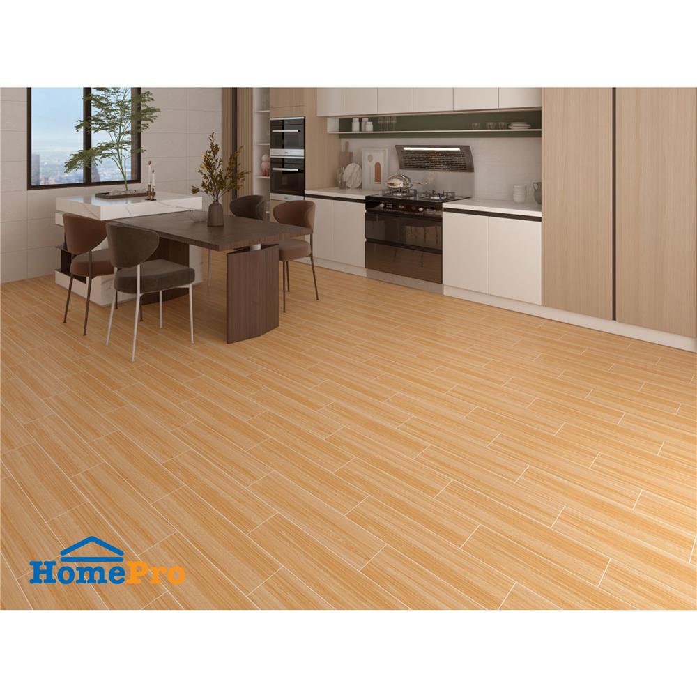 กระเบื้องพื้นพอร์ซเลน 15x60 ซม. TARA เดเรโว่ น้ำตาลทอง PM 0.99 ตร.ม.