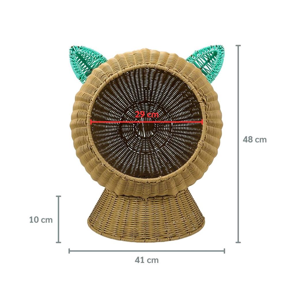 ที่นอนสัตว์เลี้ยง THAI FORWARD 41X41X48 ซม. สีน้ำตาล