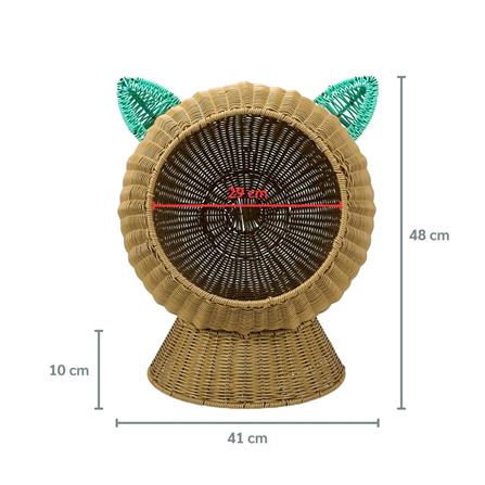 ที่นอนสัตว์เลี้ยง THAI FORWARD 41X41X48 ซม. สีน้ำตาล_3