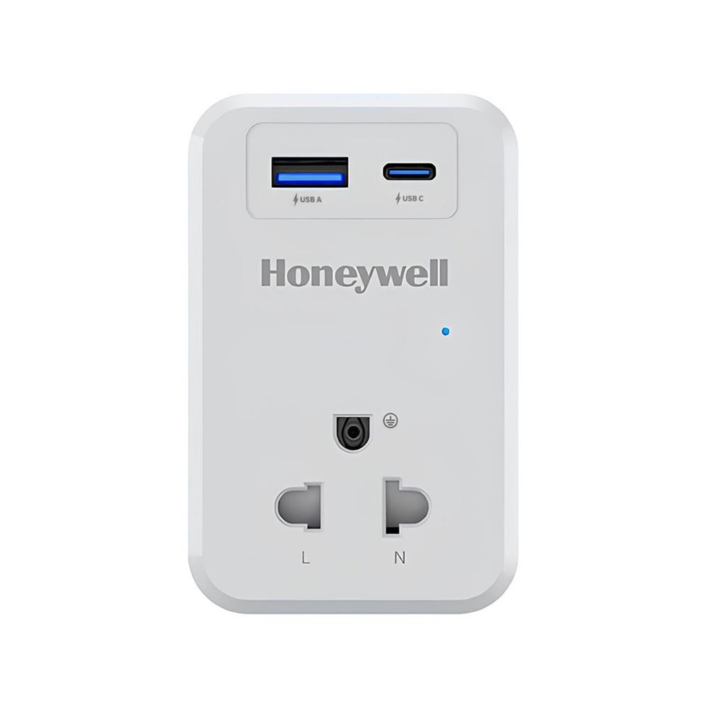 ปลั๊กป้องกันไฟกระชาก 1 ช่อง, 1 USB, 1 PD HONEYWELL