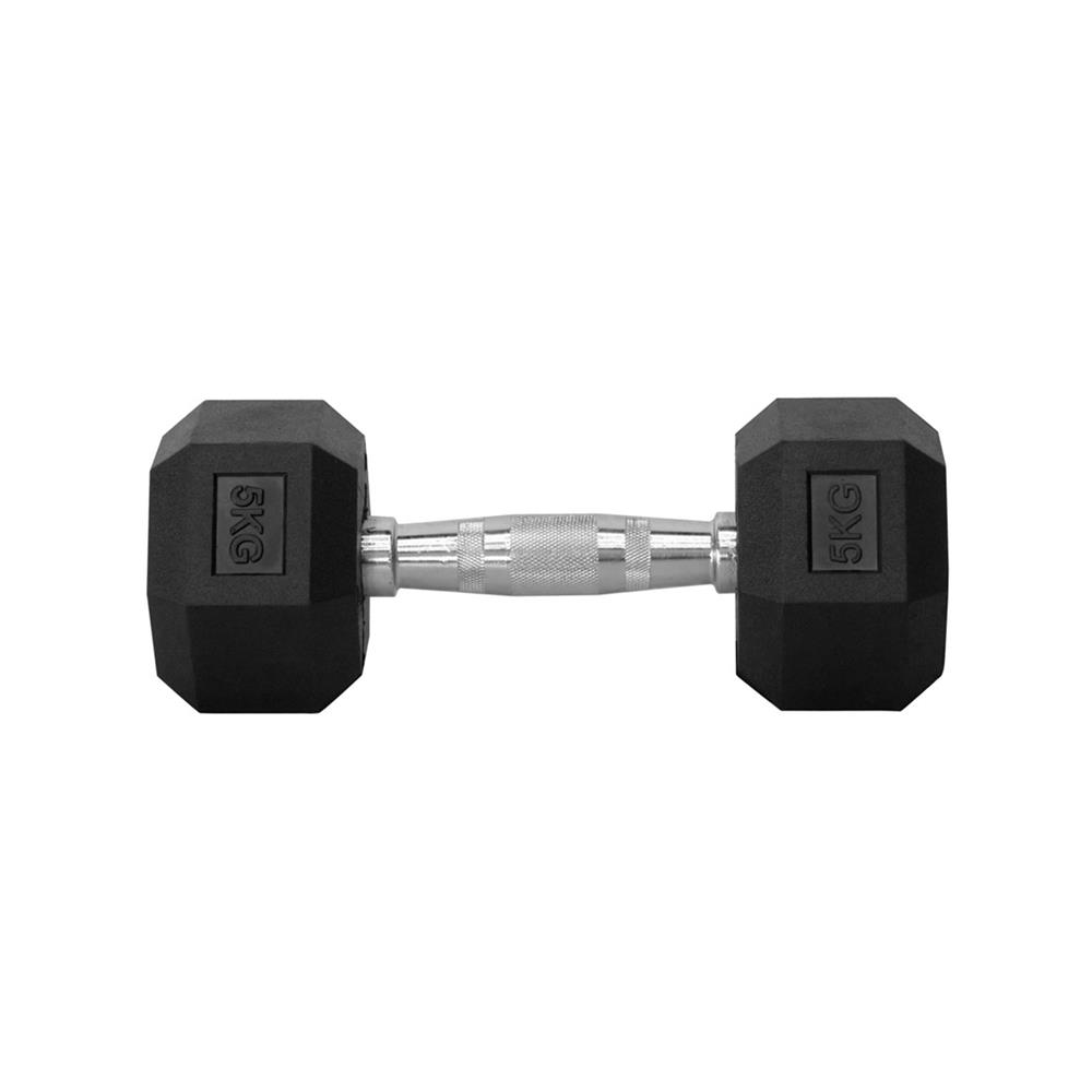 ดัมเบลหกเหลี่ยม หุ้มยาง IRONTEC 5 กก. (1 คู่)