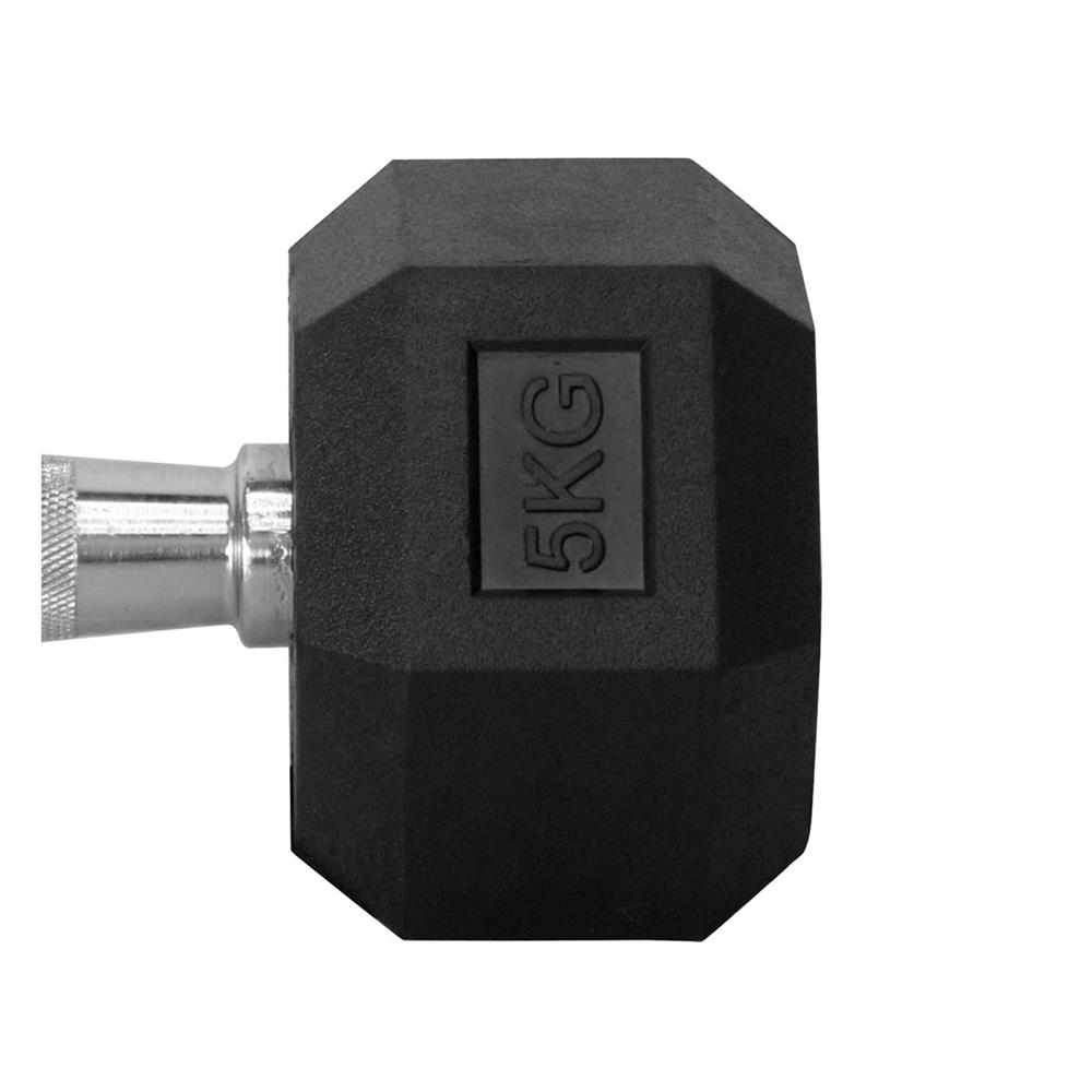 ดัมเบลหกเหลี่ยม หุ้มยาง IRONTEC 5 กก. (1 คู่)