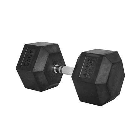 ดัมเบลหกเหลี่ยม หุ้มยาง IRONTEC 40 กก._0