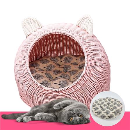 ที่นอนสัตว์เลี้ยง THAI FORWARD 45X44X40 ซม. สีชมพู_2