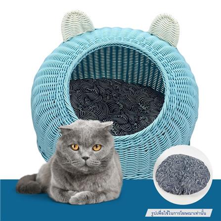 ที่นอนสัตว์เลี้ยง THAI FORWARD 45X44X40 ซม. สีฟ้า_2