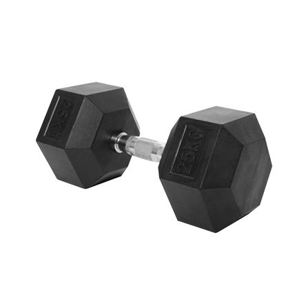 ดัมเบลหกเหลี่ยม หุ้มยาง IRONTEC 25 กก._0