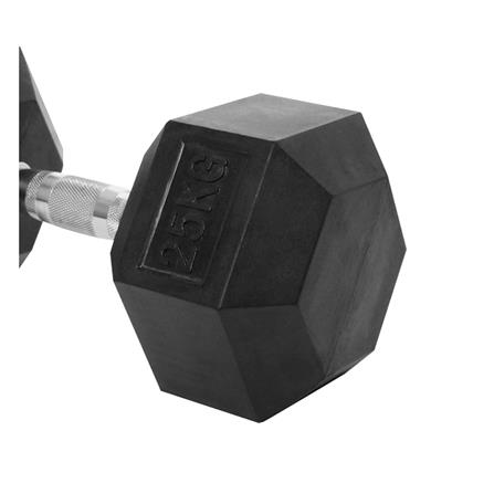 ดัมเบลหกเหลี่ยม หุ้มยาง IRONTEC 25 กก._2