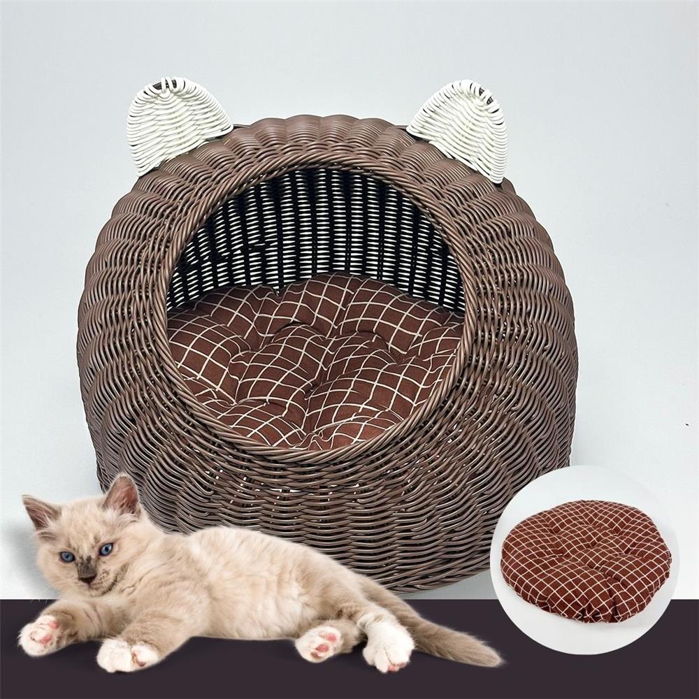 ที่นอนสัตว์เลี้ยง THAI FORWARD 45X44X40 ซม. สีน้ำตาลเข้ม