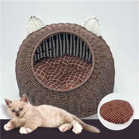 ที่นอนสัตว์เลี้ยง THAI FORWARD 45X44X40 ซม. สีน้ำตาลเข้ม_2