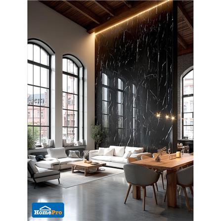 แผ่นตกแต่งผนัง SPC WALL PANEL 122x244 ซม. TARA ลอเรนต์ ดำ_2