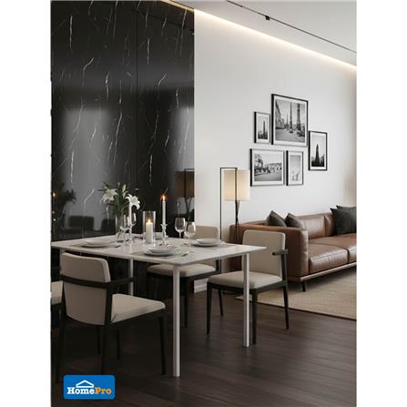 แผ่นตกแต่งผนัง SPC WALL PANEL 122x244 ซม. TARA ลอเรนต์ ดำ_5