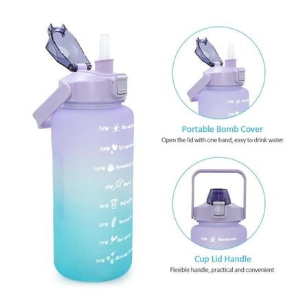 กระบอกน้ำพลาสติก TRITAN HANSEN 2 ลิตร สีฟ้าทูโทน_3