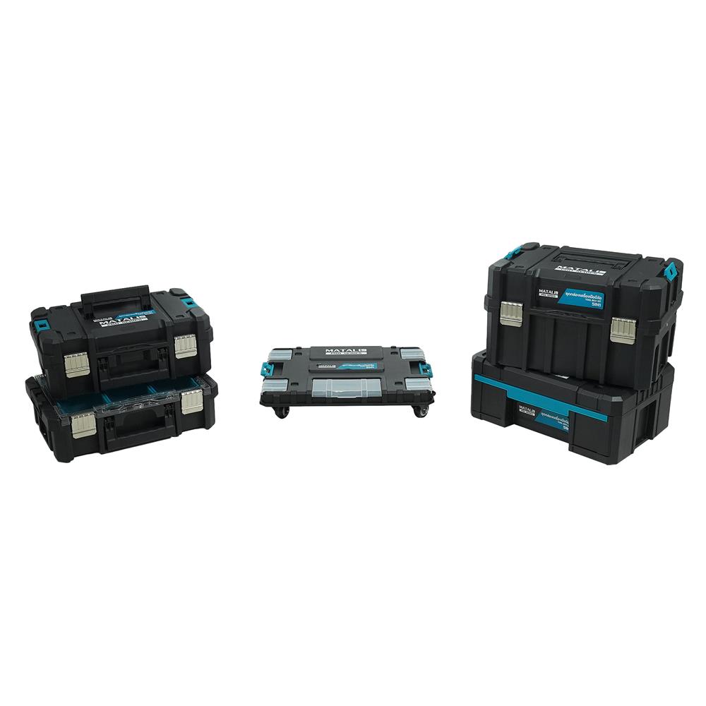 ชุดกล่องเครื่องมือมีล้อ 5IN1 MATALL PRO D51S4A สีดำ/ฟ้า