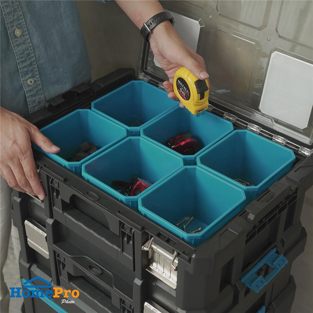 ชุดกล่องเครื่องมือมีล้อ 5IN1 MATALL PRO D51S4A สีดำ/ฟ้า