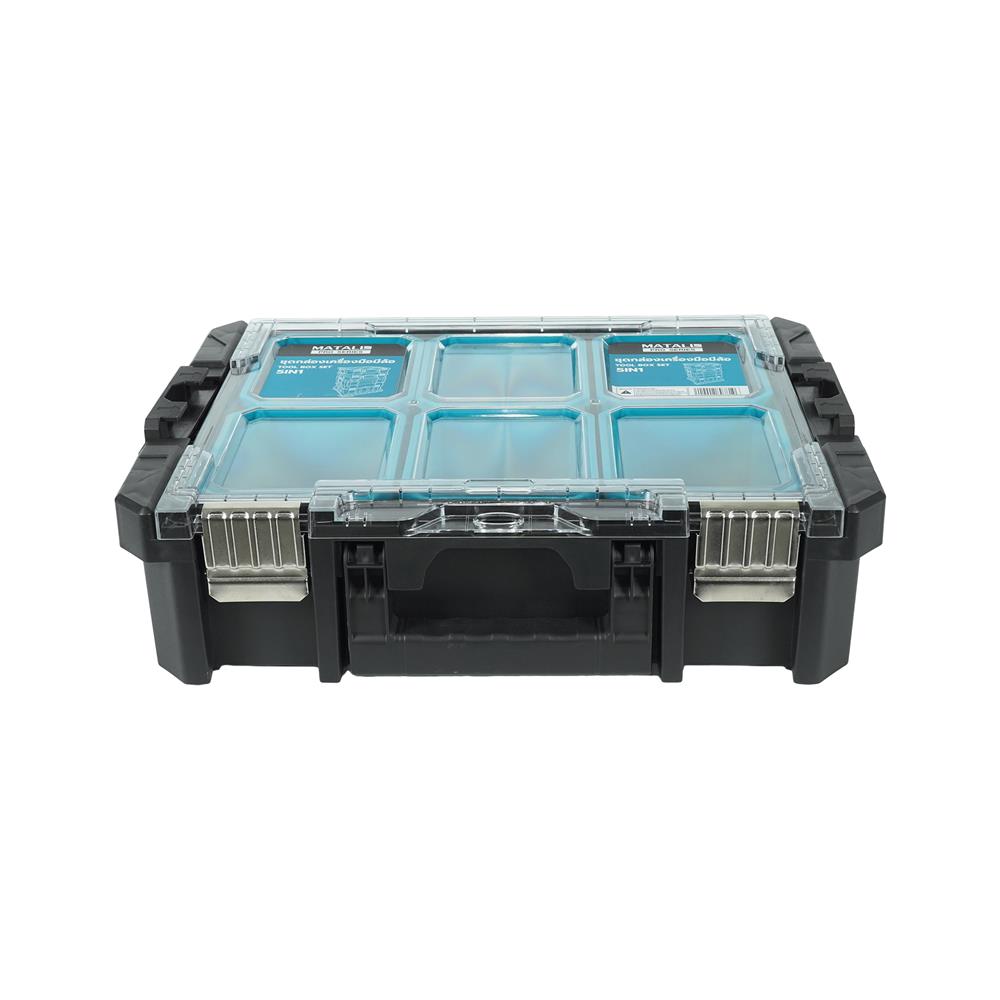 ชุดกล่องเครื่องมือมีล้อ 5IN1 MATALL PRO D51S4A สีดำ/ฟ้า