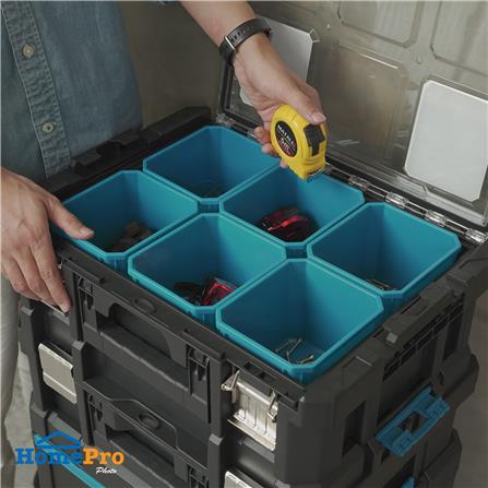 ชุดกล่องเครื่องมือมีล้อ 5IN1 MATALL PRO D51S4A สีดำ/ฟ้า_17