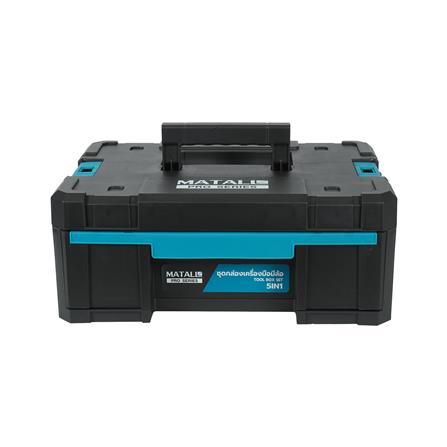 ชุดกล่องเครื่องมือมีล้อ 5IN1 MATALL PRO D51S4A สีดำ/ฟ้า_8