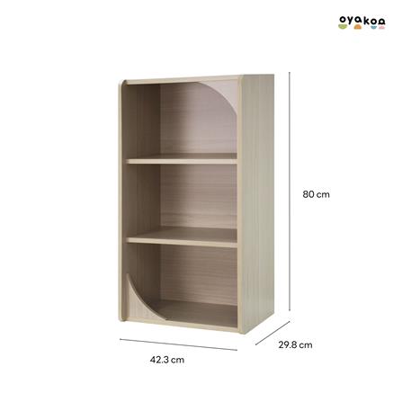 ตู้เก็บของโล่งสำหรับเด็ก 3 ชั้น OYAKOO CHARLIE’S CUBE 42.3 ซม. สีไวท์โอ๊ค_5