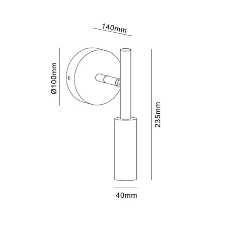 ไฟกิ่งภายใน LED CARINI MD008-3624BK 5 วัตต์ DAYLIGHT/COOL WHITE/WARM WHITE สีดำ 1 หัว_5