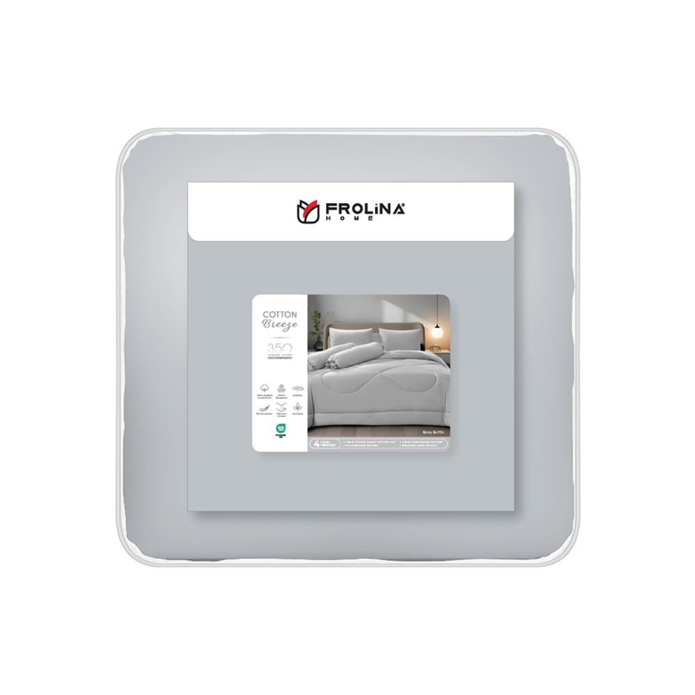 ชุดผ้าปูที่นอน 3.5 ฟุต (ชุด 4 ชิ้น) FROLINA COTTON BREEZE CBSF005