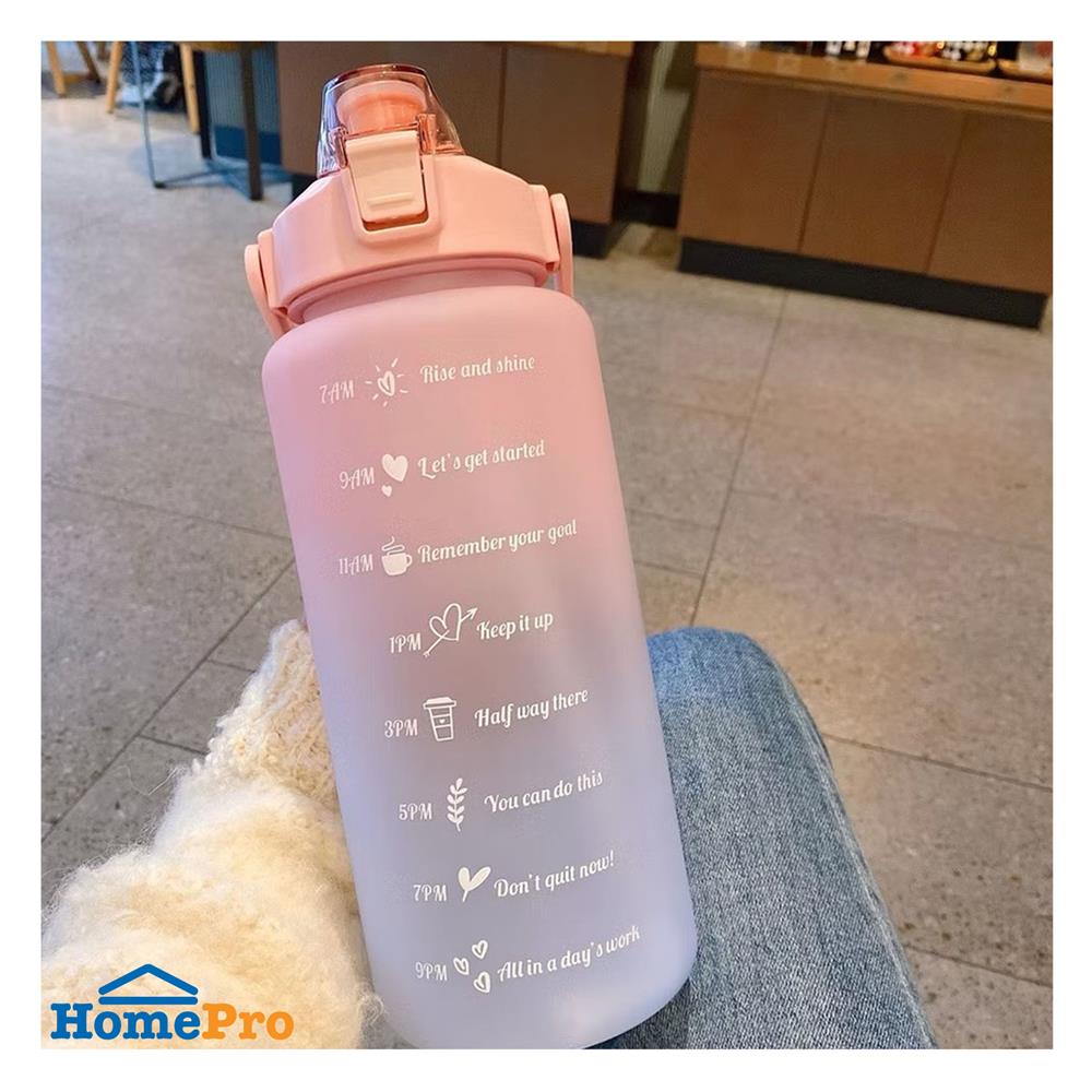 กระบอกน้ำพลาสติก TRITAN HANSEN 2 ลิตร สีชมพูทูโทน