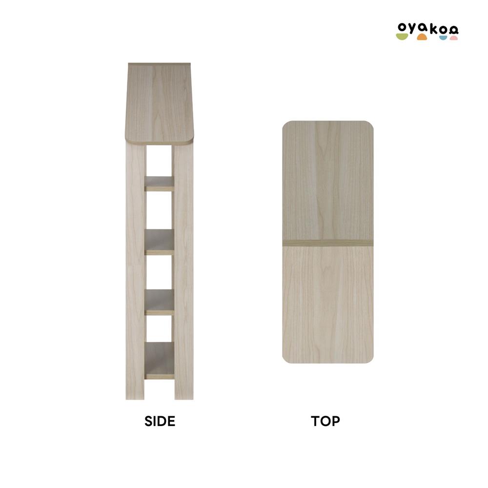 ชั้นวางของโล่งสำหรับเด็ก 4 ชั้น OYAKOO STELLA HOME 48 ซม. สีโอ๊ค