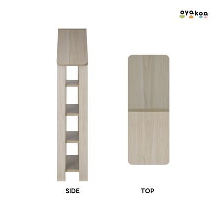 ชั้นวางของโล่งสำหรับเด็ก 4 ชั้น OYAKOO STELLA HOME 48 ซม. สีโอ๊ค_3