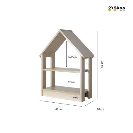 ชั้นวางของโล่งสำหรับเด็ก 2 ชั้น OYAKOO STELLA 48 ซม. สีโอ๊ค_4