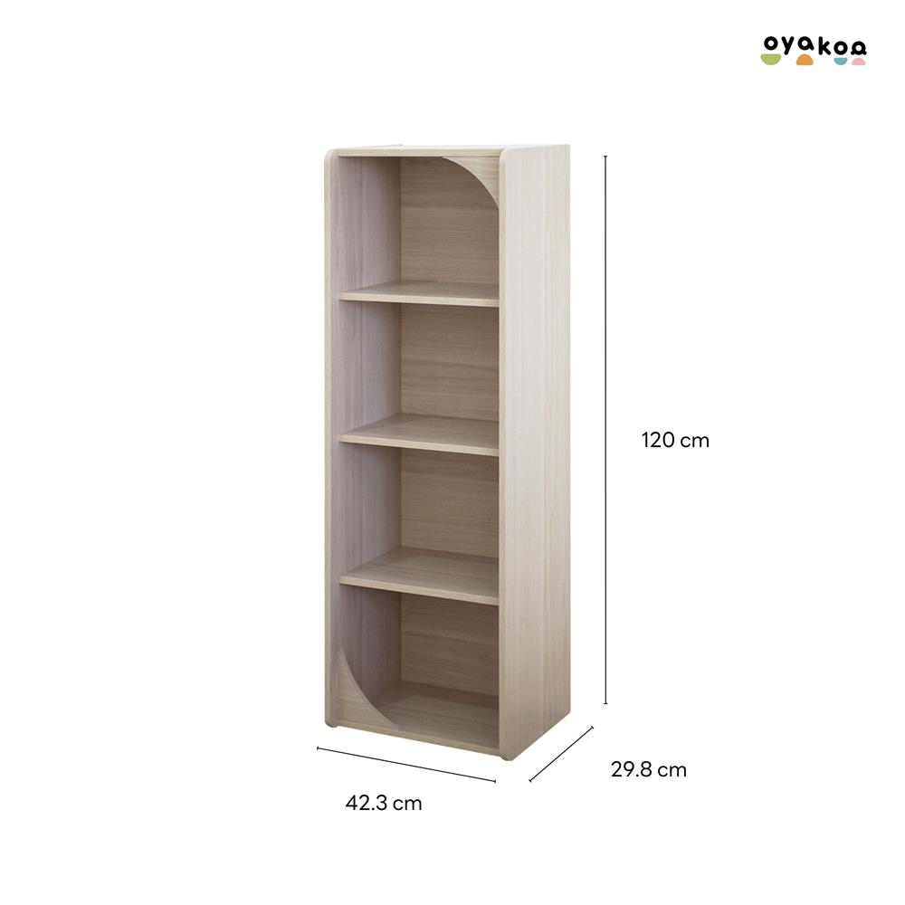 ตู้เก็บของโล่งสำหรับเด็ก 4 ชั้น OYAKOO CHARLIE&rsquo;S CUBE 42.3 ซม. สีไวท์โอ๊ค