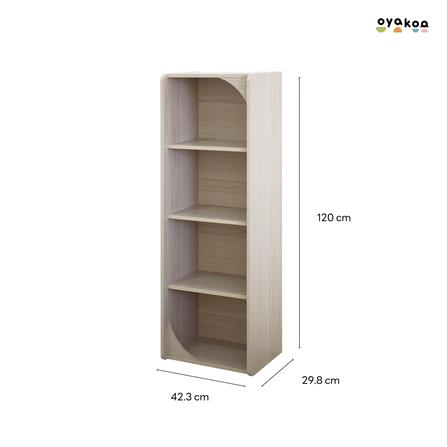 ตู้เก็บของโล่งสำหรับเด็ก 4 ชั้น OYAKOO CHARLIE’S CUBE 42.3 ซม. สีไวท์โอ๊ค_5