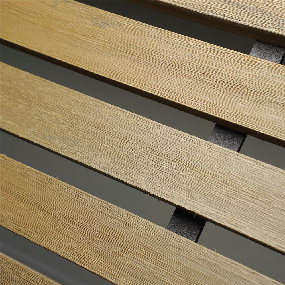 รั้วบังตาโปร่ง SUNSHIELD S90 SET A 0.6x2 ม. สีโอ๊ค