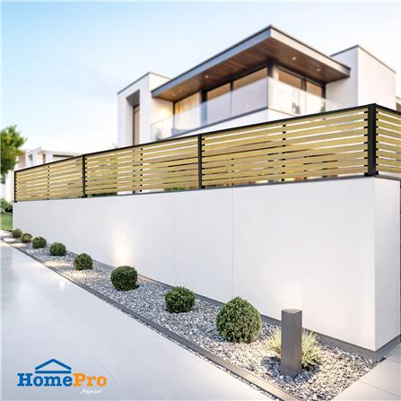 รั้วบังตาโปร่ง SUNSHIELD S90 SET A 0.6x2 ม. สีโอ๊ค_5