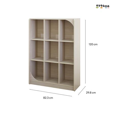 ตู้เก็บของโล่งสำหรับเด็ก 9 ช่อง OYAKOO CHARLIE’S CUBE 82.3 ซม. สีไวท์โอ๊ค_6