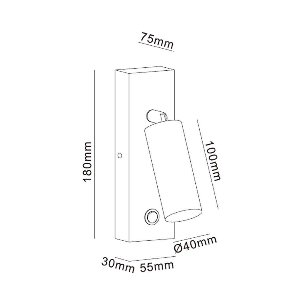 ไฟกิ่งภายใน LED CARINI MD008-3603WH 5 วัตต์ DAYLIGHT/COOL WHITE/WARM WHITE สีขาว 1 ตัว