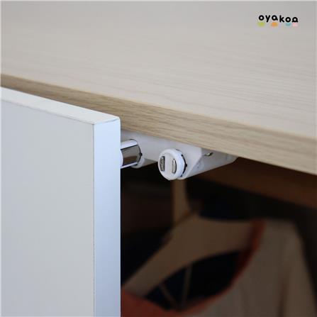 ตู้เสื้อผ้าเด็ก 2 บานเปิด มีลิ้นชัก OYAKOO LUNA 83 ซม. สีขาว/ลายไม้_3