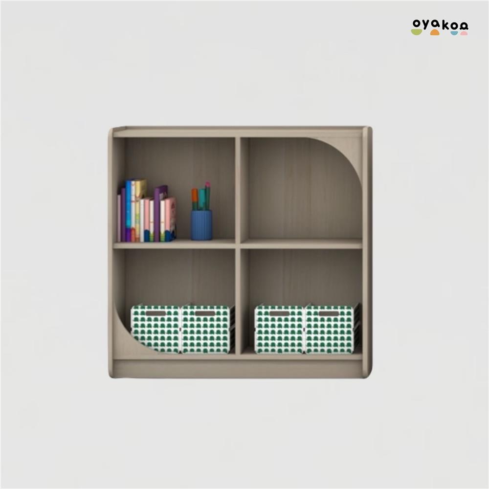 ตู้วางของโล่งสำหรับเด็ก 4 ช่อง OYAKOO CHARLIE'S CUBE 82.4 ซม. สีไวท์โอ๊ค