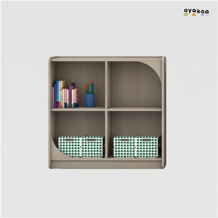ตู้วางของโล่งสำหรับเด็ก 4 ช่อง OYAKOO CHARLIE'S CUBE 82.4 ซม. สีไวท์โอ๊ค_4