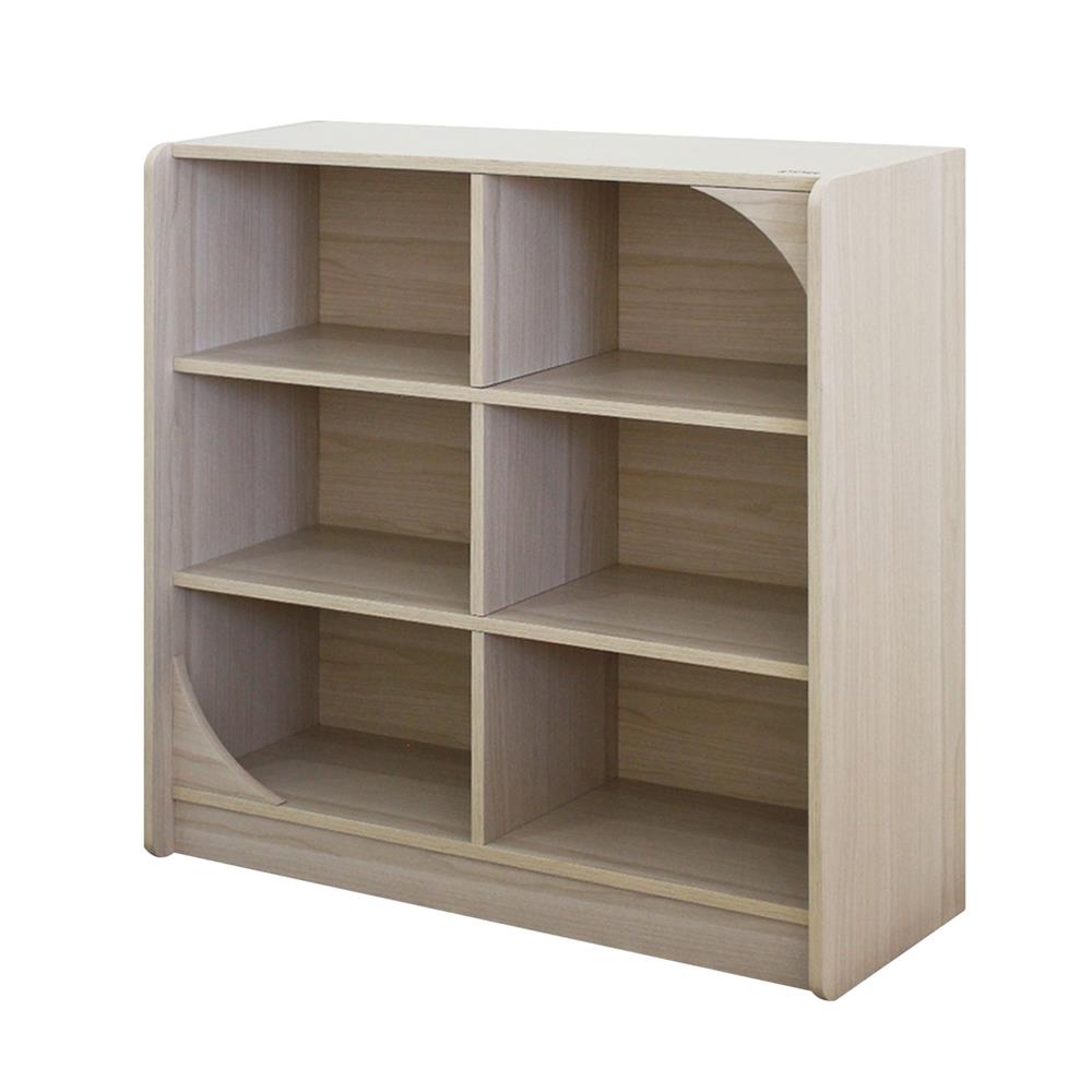 ตู้วางของโล่งสำหรับเด็ก 6 ช่อง OYAKOO CHALIE'S CUBE 82.4 ซม. สีไวท์โอ๊ค