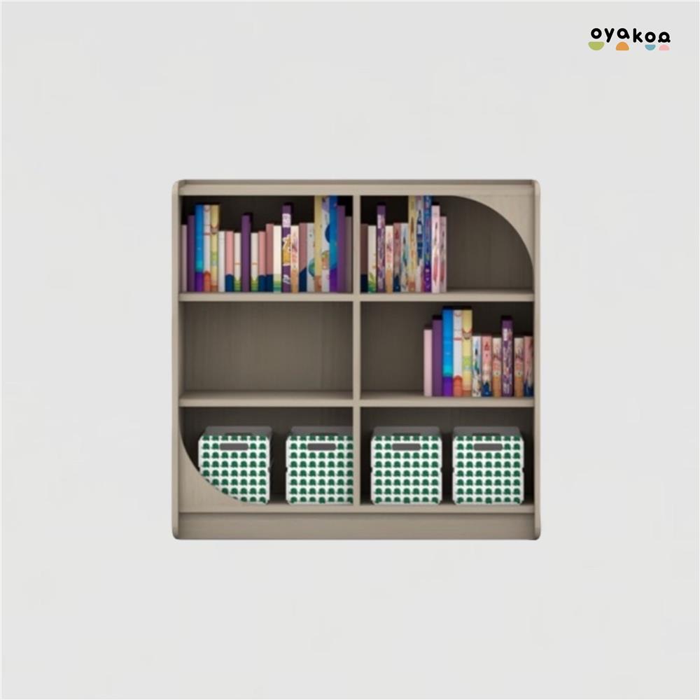 ตู้วางของโล่งสำหรับเด็ก 6 ช่อง OYAKOO CHALIE'S CUBE 82.4 ซม. สีไวท์โอ๊ค