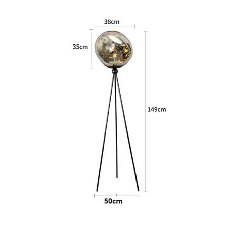 ไฟตั้งพื้น CARINI ML24312 สีเงิน/ดำ 1 หัว_5