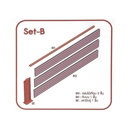 รั้วบังตาโปร่ง SUNSHIELD S90 SET-B 0.6x2 ม. สีโอ๊ค_6