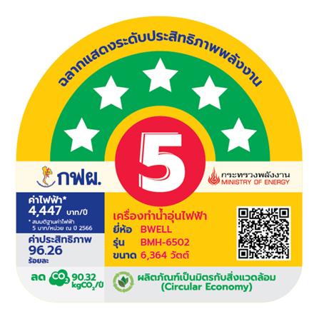 เครื่องทำน้ำร้อน BWELL KONRAD 6500 วัตต์ สีเงิน_3