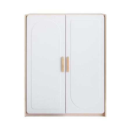 ตู้เสื้อผ้าเด็ก 2 บานเปิด OYAKOO LUNA 83 ซม. สีขาว/ลายไม้_0