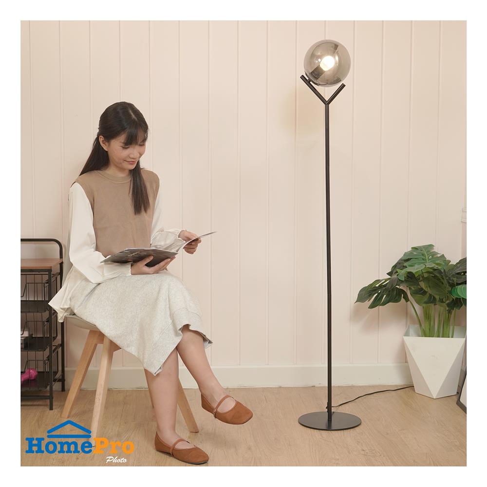 ไฟตั้งพื้น CARINI ML24314 สีใส/ดำ 1 หัว