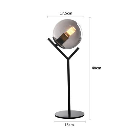 ไฟตั้งโต๊ะ CARINI MT24314 สีใส/ดำ_4