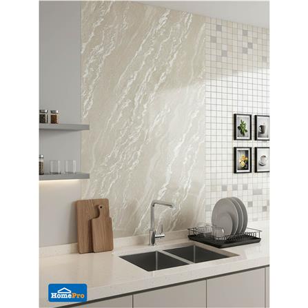 แผ่นตกแต่งผนัง SPC WALL PANEL 122x244 ซม. TARA โอปอล์ ครีม_2